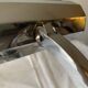 Chrome metal desk lamp