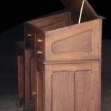 Trade furniture: magnificent oak counter from the late 19th / early 20th century
