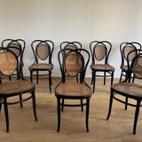 Série de 8 chaises viennoises N.33 de J&J Kohn, 1900