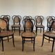 Series of 8 Viennese chairs N.33 by J&J Kohn, 1900