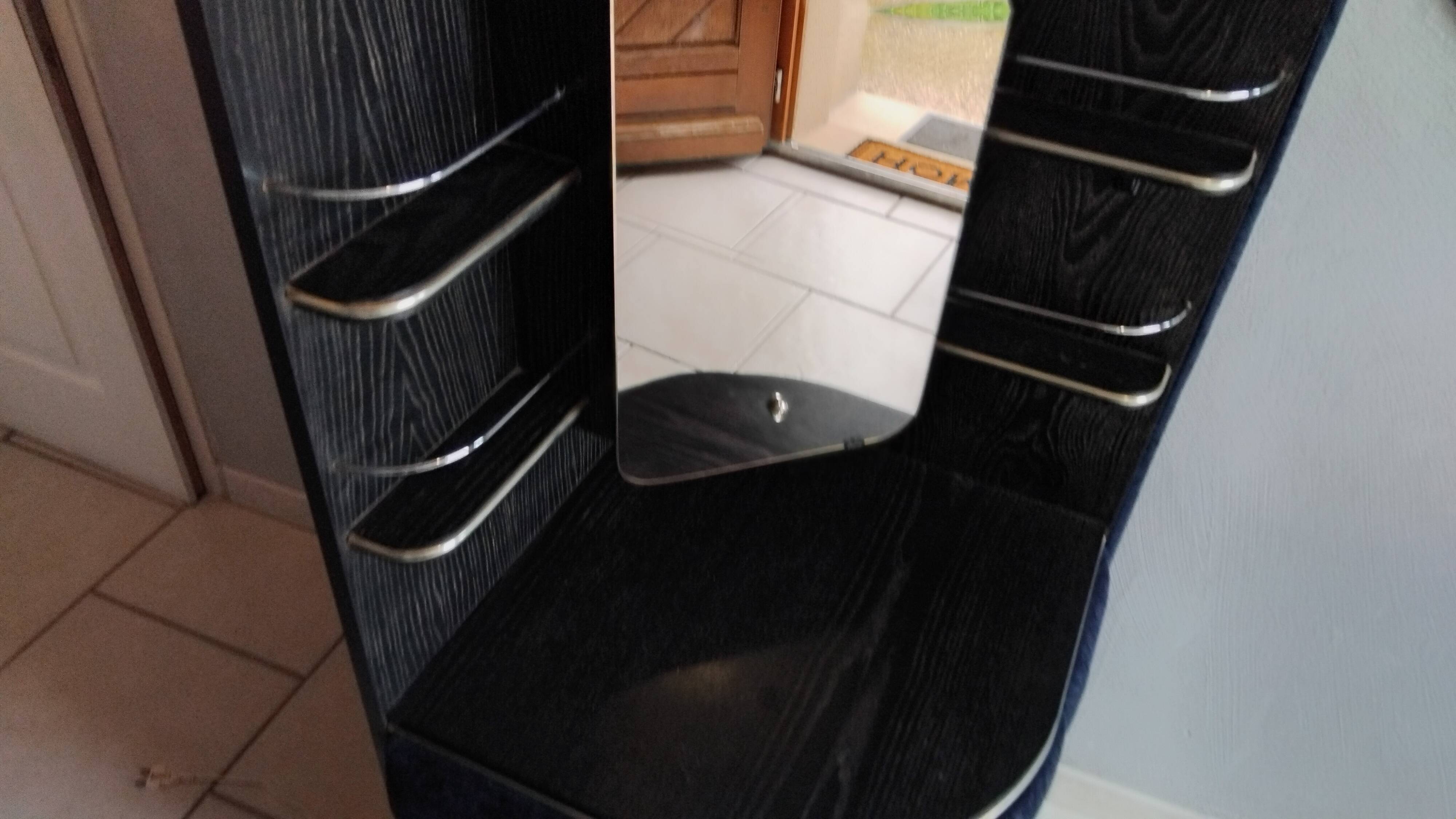 Vintage corner hairdresser from the 70s.