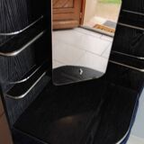 Vintage corner hairdresser from the 70s.