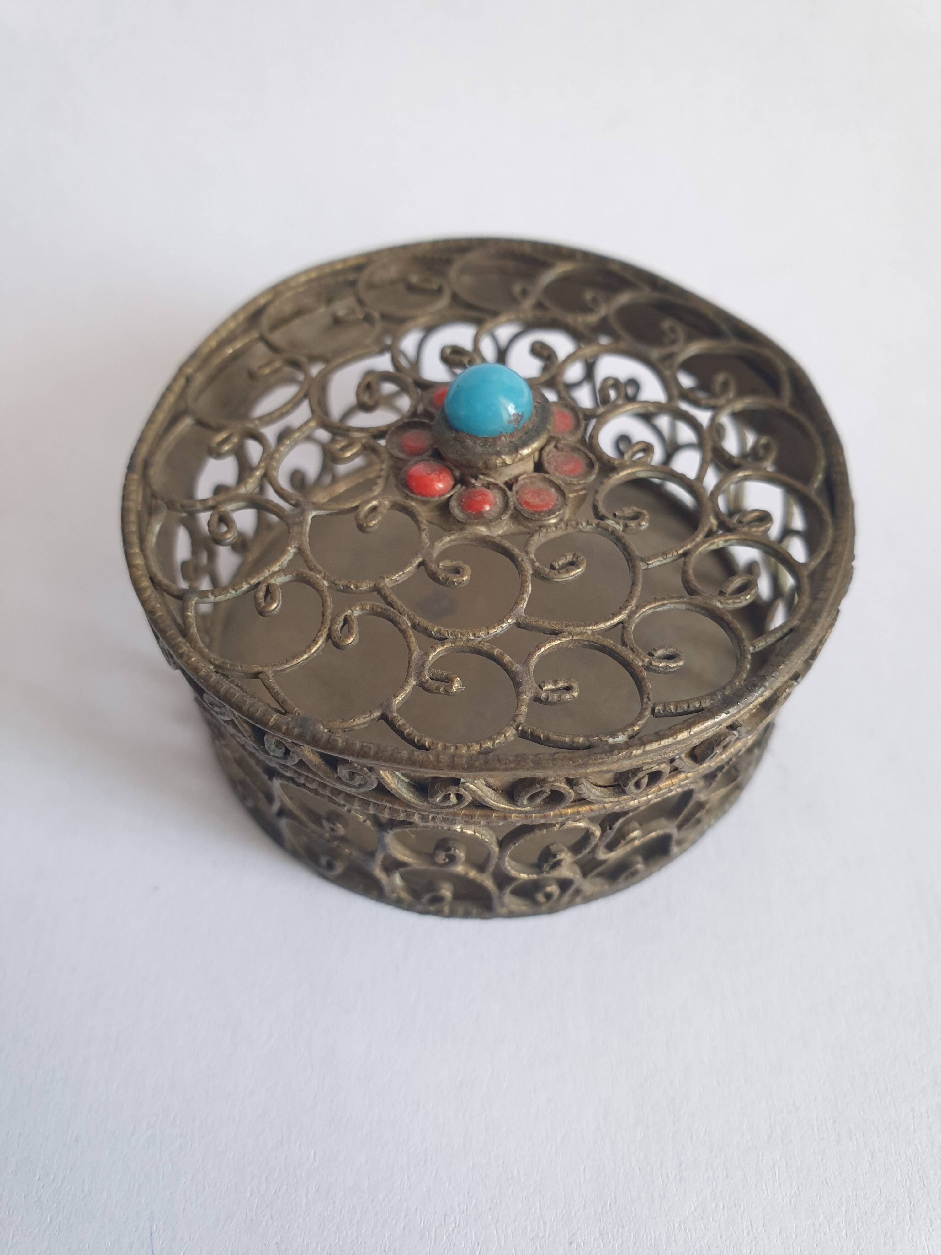 Antique openwork incense box from Asia