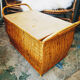 Rattan bench chest