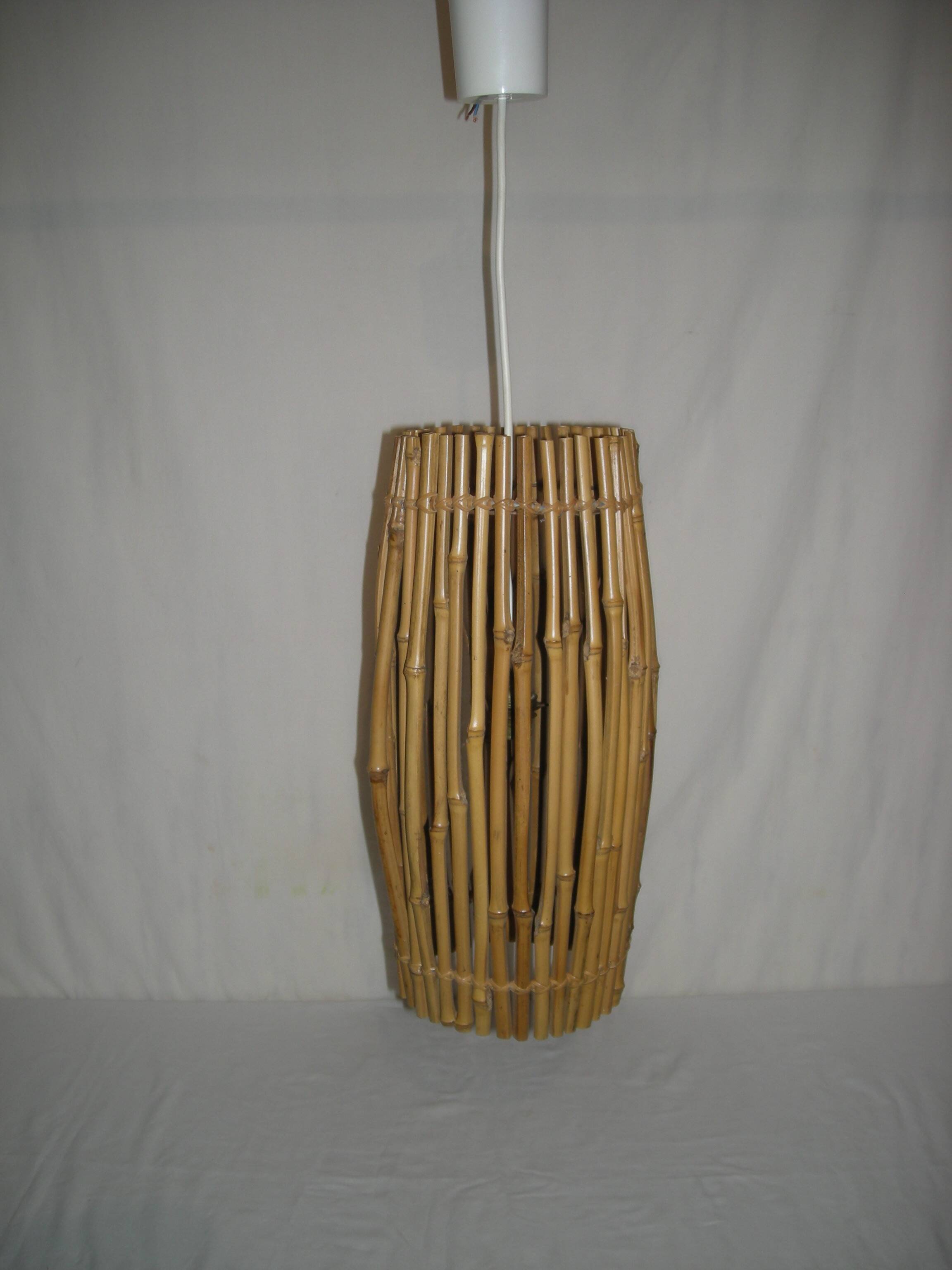 Bamboo pendant light from the 50s - 60s