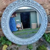 Large round Gustavian style mirror