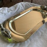 Argenated metal foie gras serving tray