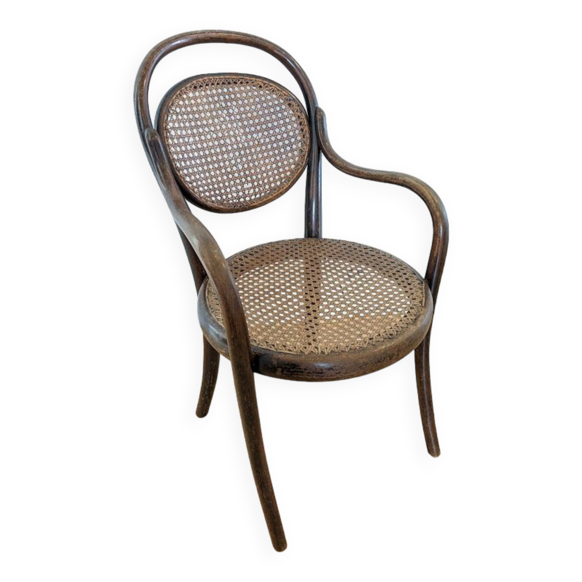 Armchair thonet child curve and rare canning