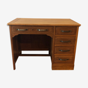 Vintage desk in solid oak 40s
