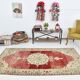 Red & Beige Oriental Vintage Rug 130x257Cm SK 22857