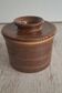 Water butter dish in stoneware