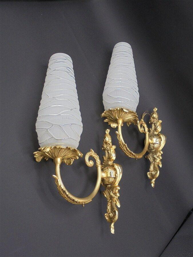 Pair of 2 wall lamp