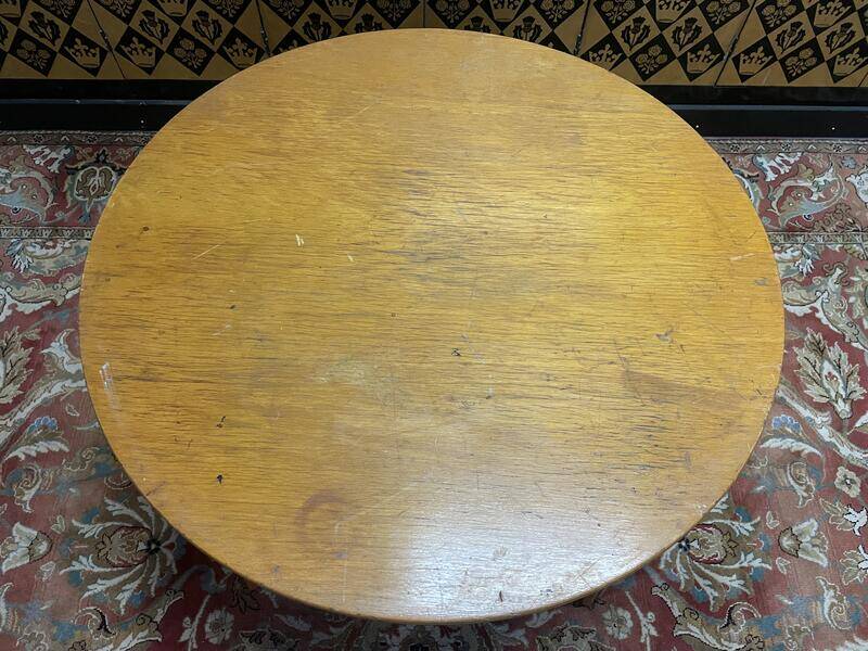 Bamboo and oak garden table