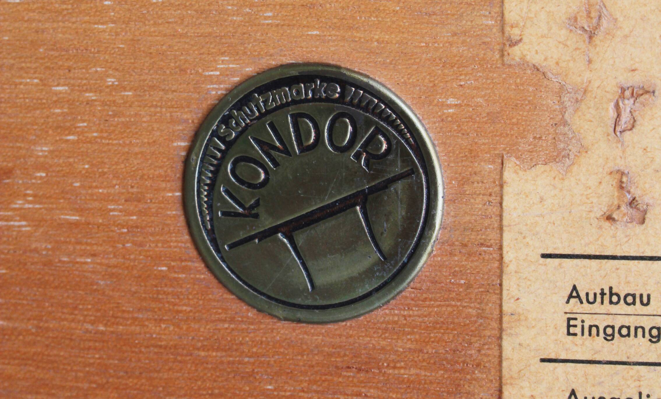 1950s coffeetable ship shaped in ash