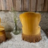 Toad armchair in vintage mustard velvet