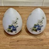 Pair of opaline lamps Design 1950 "Ben Swildens".