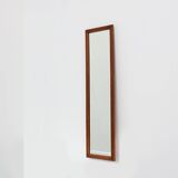 French art deco mirror with carved oak wooden frame, ca. 1930