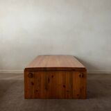 Vintage Pine Coffee Table Dymling Yngve Ekström Swedese, Brutalist, 1970s