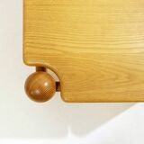 Pair of Mid Century square Pine Coffee Tables in the style of Ilmari Tapiovaara