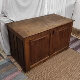 Trunk / trunk in oak 19th