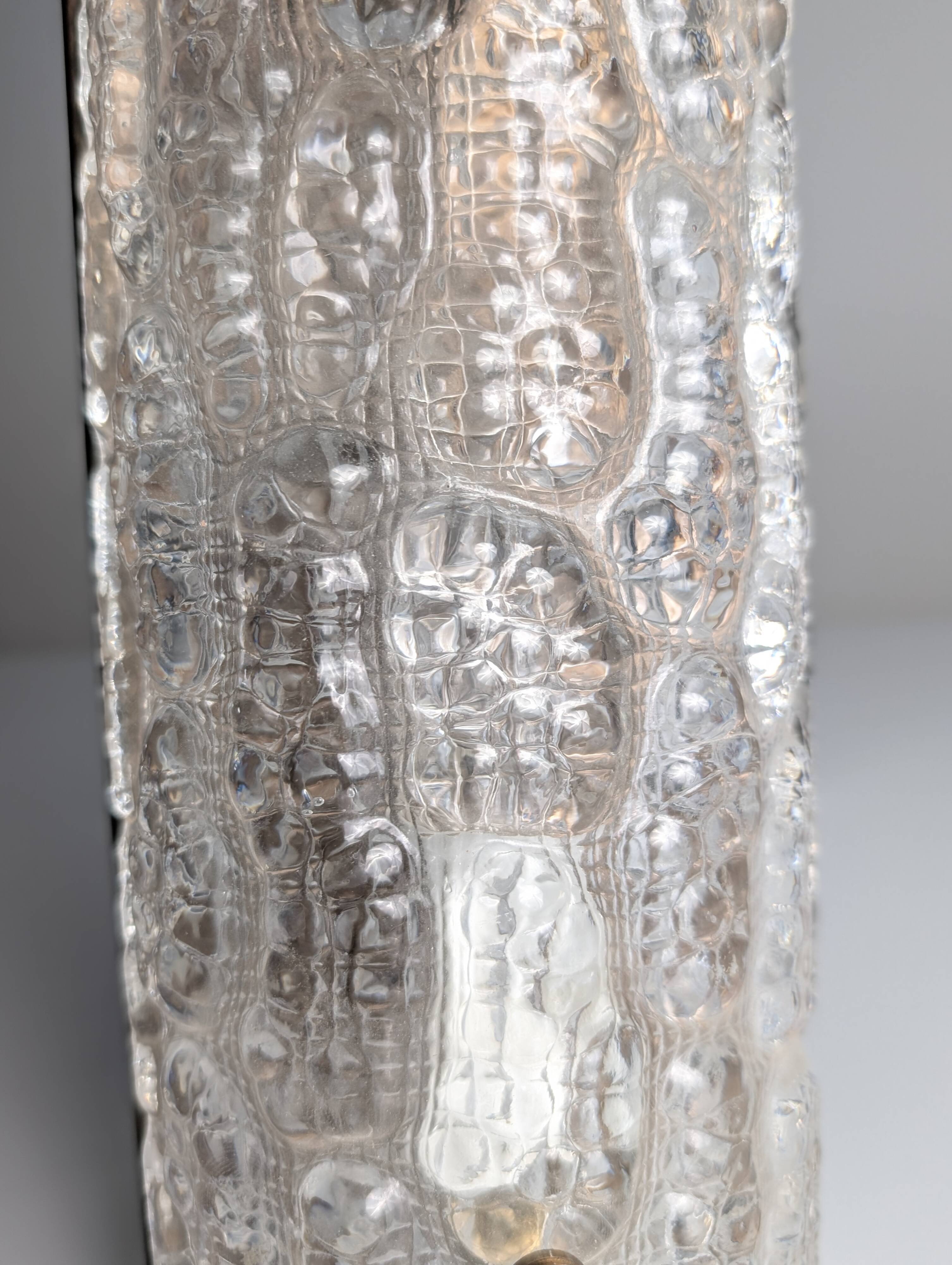 Carl Fagerlund Textured Glass Wall Sconce 1960s