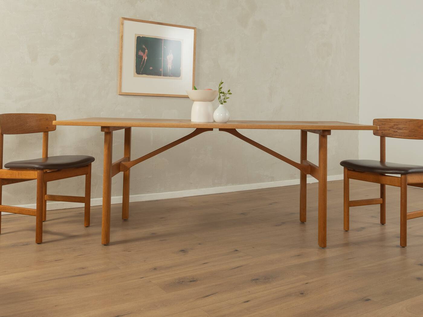 6284 møgensen dining table, børge mogensen, fredericia møbelfabrik