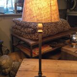 Metal lamp with lampshade