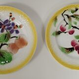 Set of 2 plates in slurry fruit Moulin des Loups Orchies