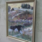 Scandinavian Modern Painting, Kai Christensen, 1970s