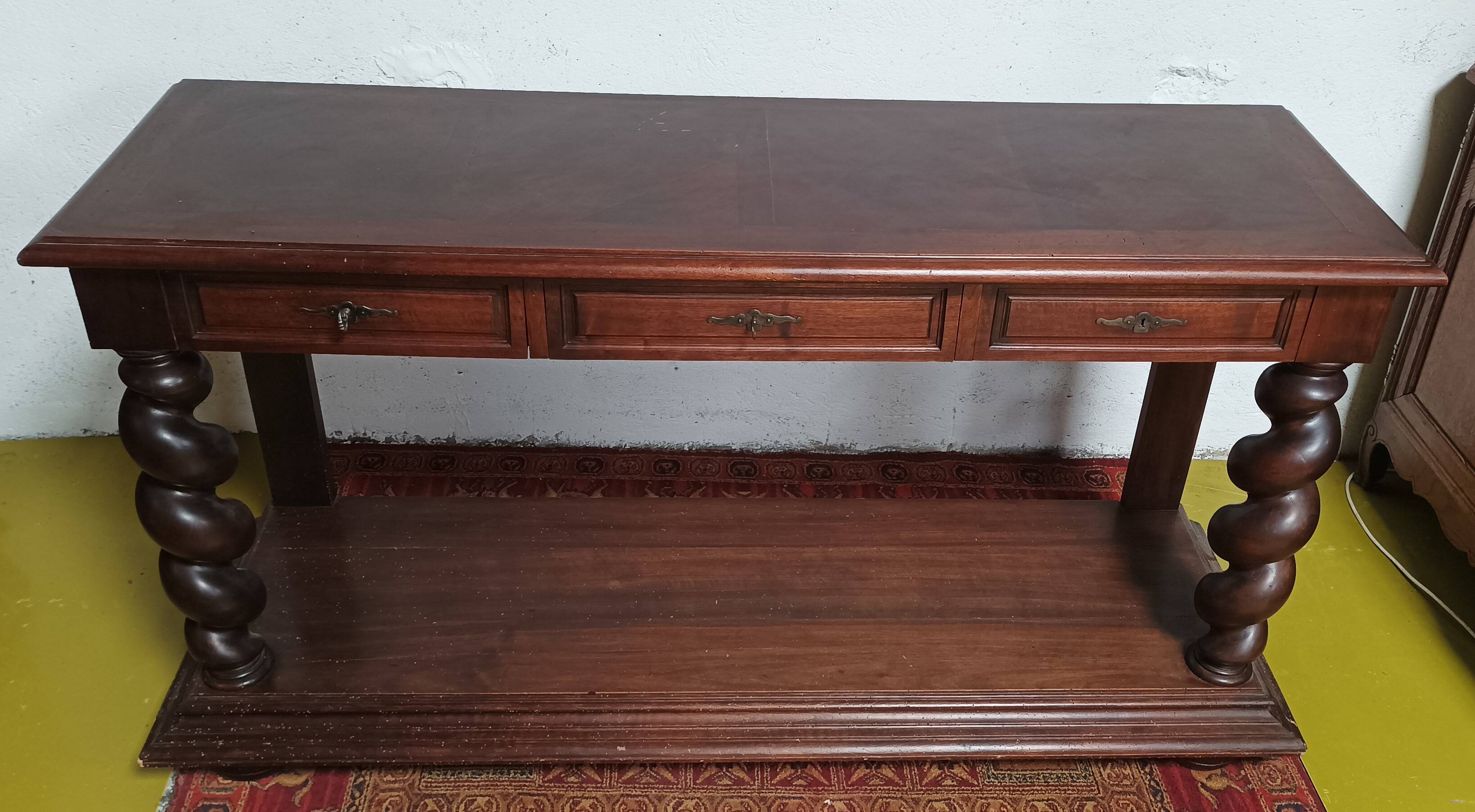 Louis XIII console in walnut