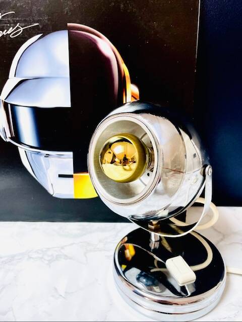 Space Age Chrome Eyeball Lamp 50s - 60s
