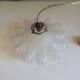 Antique molded glass pendant light - 1930-40