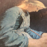 Portrait young girl reading repro worthy of Albert Anker