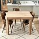 Art Deco dining table made of solid wood.