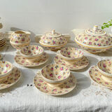 Robj Paris Coffee Tea Set with Floral Yellow Porcelain Core - Vintage Art Deco Style