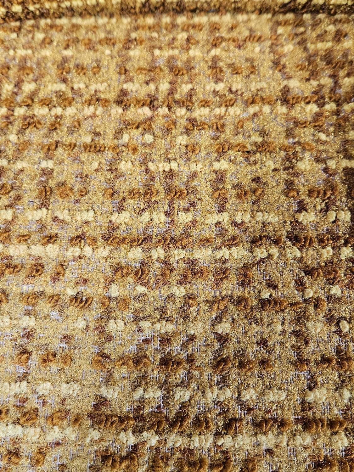 Vintage 1970 curled fireside chair