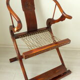 2 fauteuils pliants chinois Ming Impérial