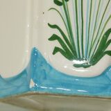 Six-panel vase floral pattern