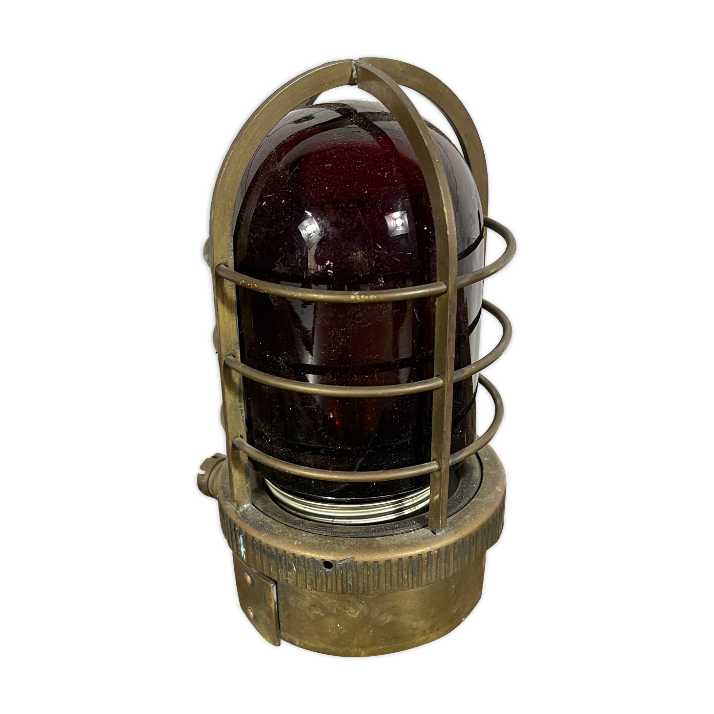 Brass cargo passageway wall lamp