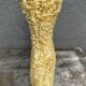 Large Glazed Ceramic Vase with Floral and Fat Lava Decor - Vallauris