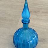 Carafe en verre d'Empoli, Italie 1960