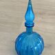 Vintage Empoli Glass Decanter with Stopper, Italy, 1960s