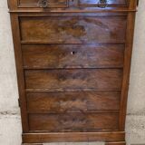 Louis Philippe style chest of drawers in walnut