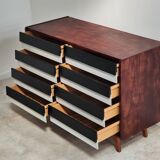 Commode U-453 noire par Jiri Jiroutek pour Interier Praha 1960