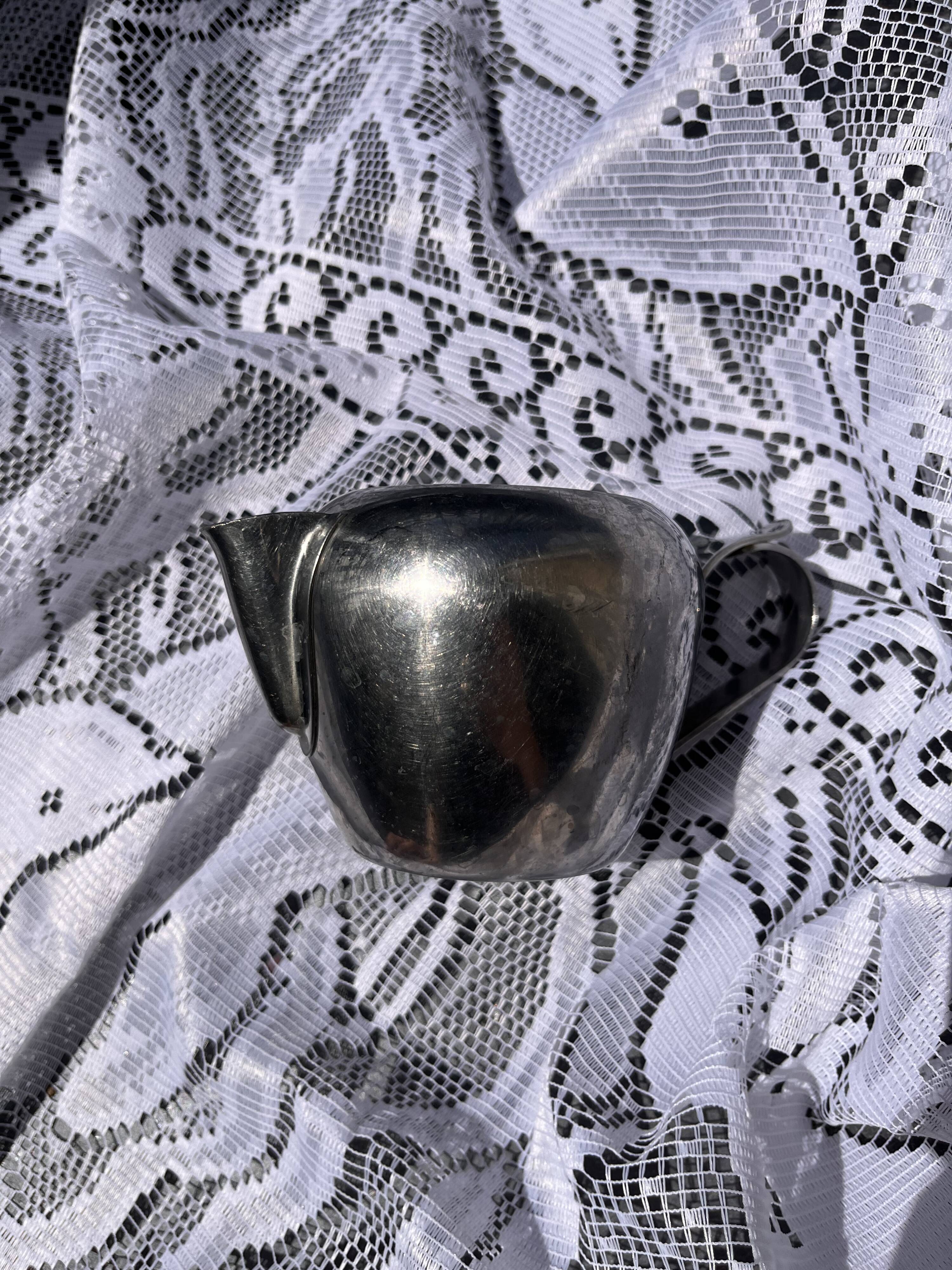 Silver-plated milk jug – Made in Italy, vintage style