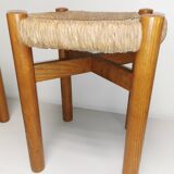 Pair of vintage stools called Méribel by Charlotte PERRIAND