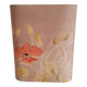 Vintage silk lampshade with floral pattern