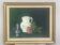 Painting Oil canvas mounted on panel, Still life, signed Nadine Chatre