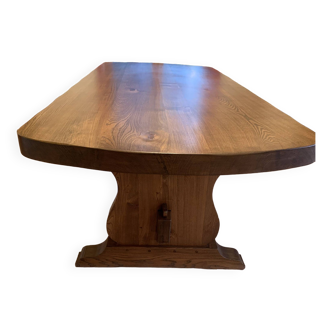 Solid elm table