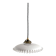 Opaline white lace edges transparent spun glass